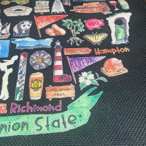 Virginia canvas tote. - Picture 6 of 6